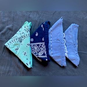 Bundle of Blue Bandanas